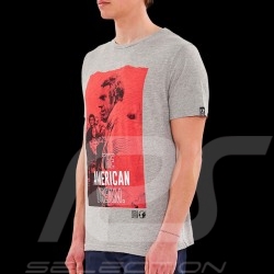 T-shirt Steve McQueen Le Mans American dream Gris - homme