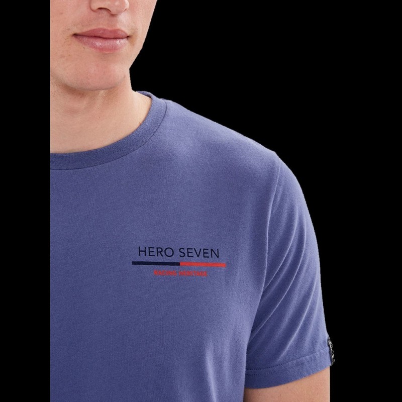 T-shirt Hommage Steve McQueen Le Mans 1970 – Bleu Ciel, Coton, Taille L – R-Torque