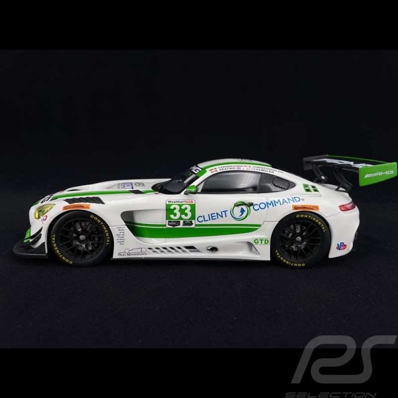 Mercedes Benz AMG GT3 n° 33 24H Daytona 2017 1/18 Norev 183494