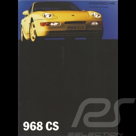 Porsche Brochure 968 CS 10/1992 in german WVK12781093