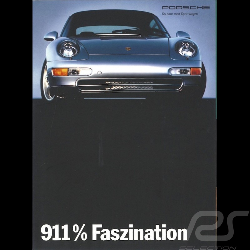 Porsche Broschüre 911 % Faszination 09/1993 in Deutsch WVK14051094