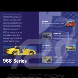 Brochure Porsche Approved 968 Model Series 06/1999 en anglais LGB20010077