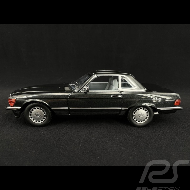 Mercedes Benz 300 SL 1986 bleu noir metallic 1/18 Norev 183726