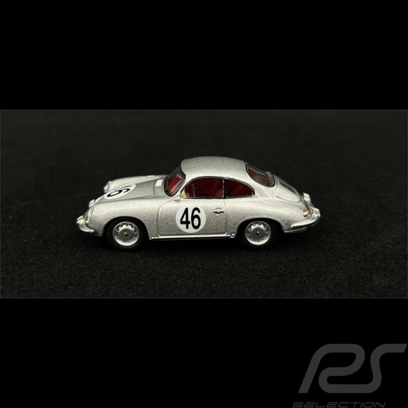 Porsche 356 Carrera 2 C n° 46 1964 gris argenté silver Silber 1/64 Schuco 452032000
