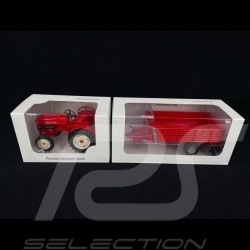 Set Porsche Diesel Traktor Junior mit Anhänger 1/24 Porsche MAP02485018 + MAP02485118