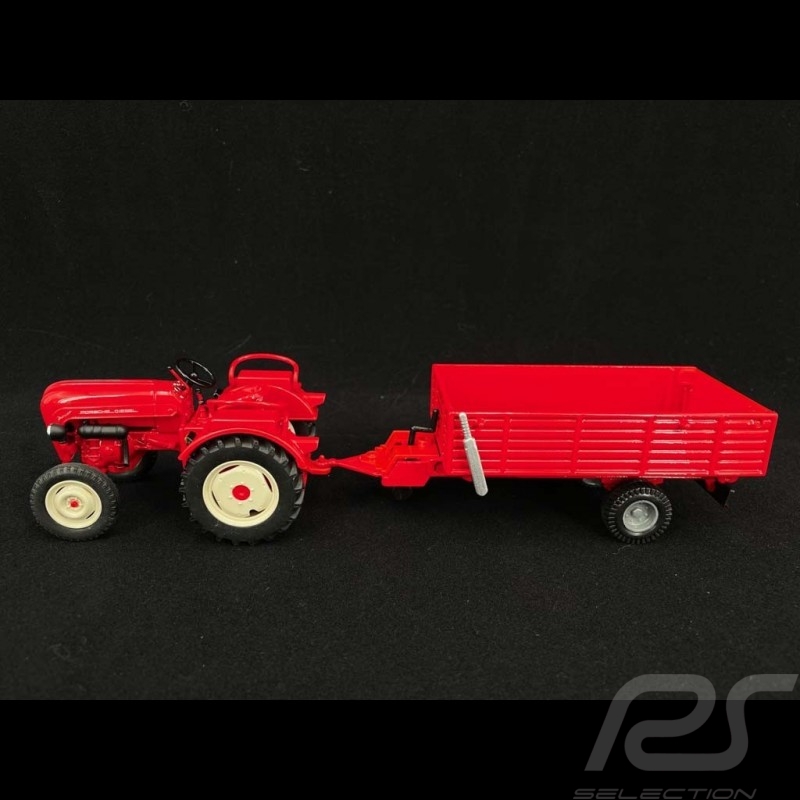 Set Porsche Diesel Tractor Junior with Trailer 1/24 Porsche MAP02485018 + MAP02485118