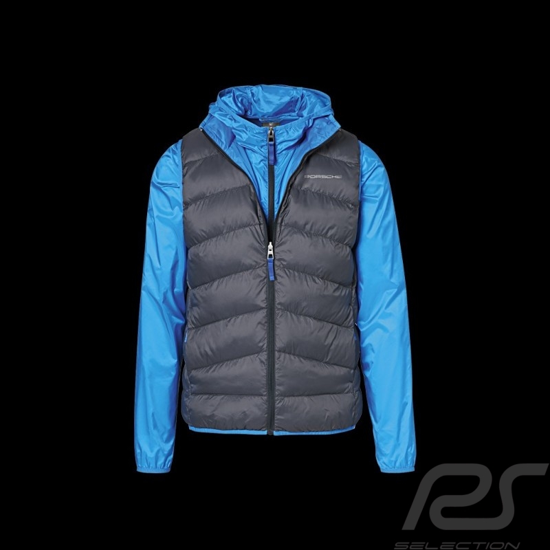 Veste Porsche sans manches / coupe vent 2 en 1 GT3 Collection bleu requin / gris anthracite WAP811MGT3 - homme
