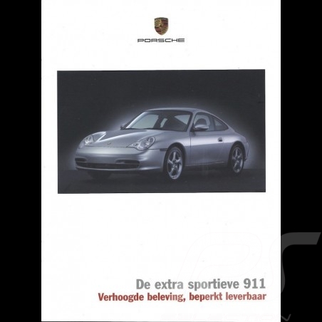 Porsche Brochure De extra sportieve 911 Verhoogde beleving, beperkt leverbaar 2003 in Dutch Limlted edition