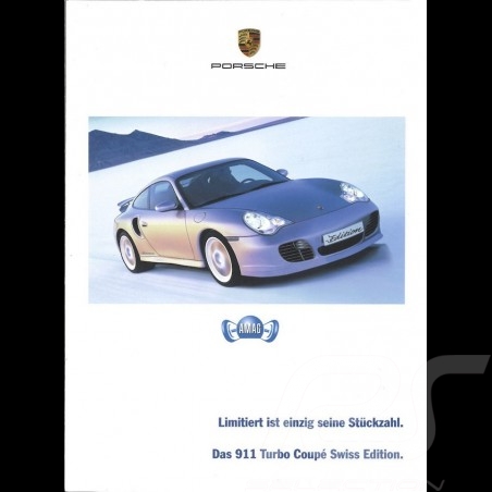 Porsche Broschüre Das 911 type 996 Turbo Coupé Swiss Edition (sehr selten) 02/2004 in Deutsch CH2793