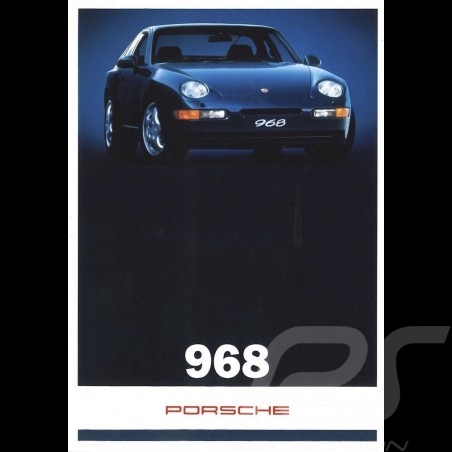 Brochure Porsche 968 01/1994 français/néerlandais