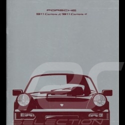 Brochure Porsche 911 Carrera 2 / 911 Carrera 4 09/1989 en allemand WVK103310