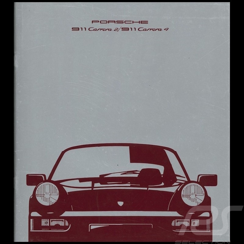 Brochure Porsche 911 Carrera 2 / 911 Carrera 4 09/1989 en allemand WVK103310