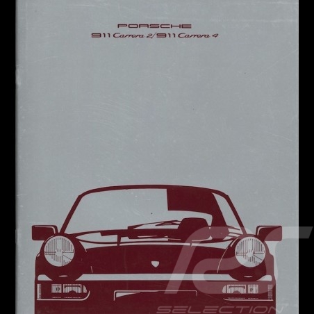 Brochure Porsche 911 Carrera 2 / 911 Carrera 4 09/1989 en allemand WVK103310