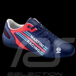Sneaker Sparco Sport Fahrschuh Martini Racing Marineblau / Rot Leder - Herren