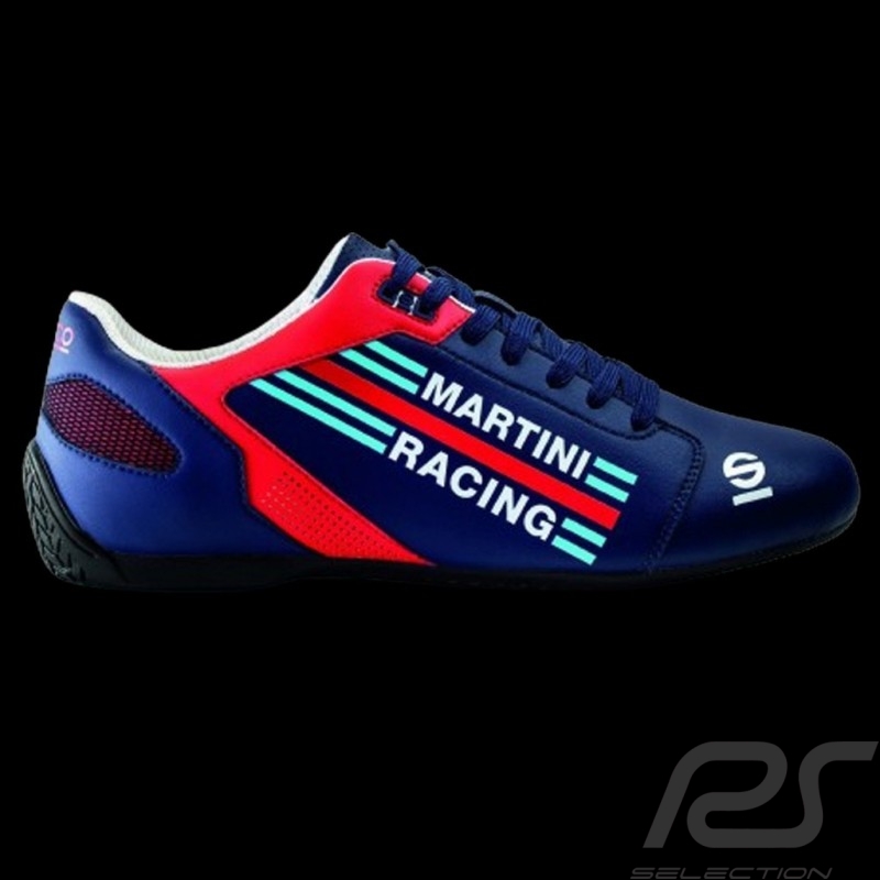 Sneaker Sparco Sport Fahrschuh Martini Racing Marineblau / Rot Leder - Herren