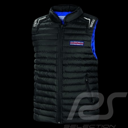 Martini Racing  Jacke Gesteppte Ärmellose Schwarz Sparco 01259MR