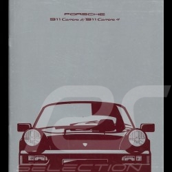 Brochure Porsche 911 Carrera 2 / 911 Carrera 4 09/1989 en français WVK103330