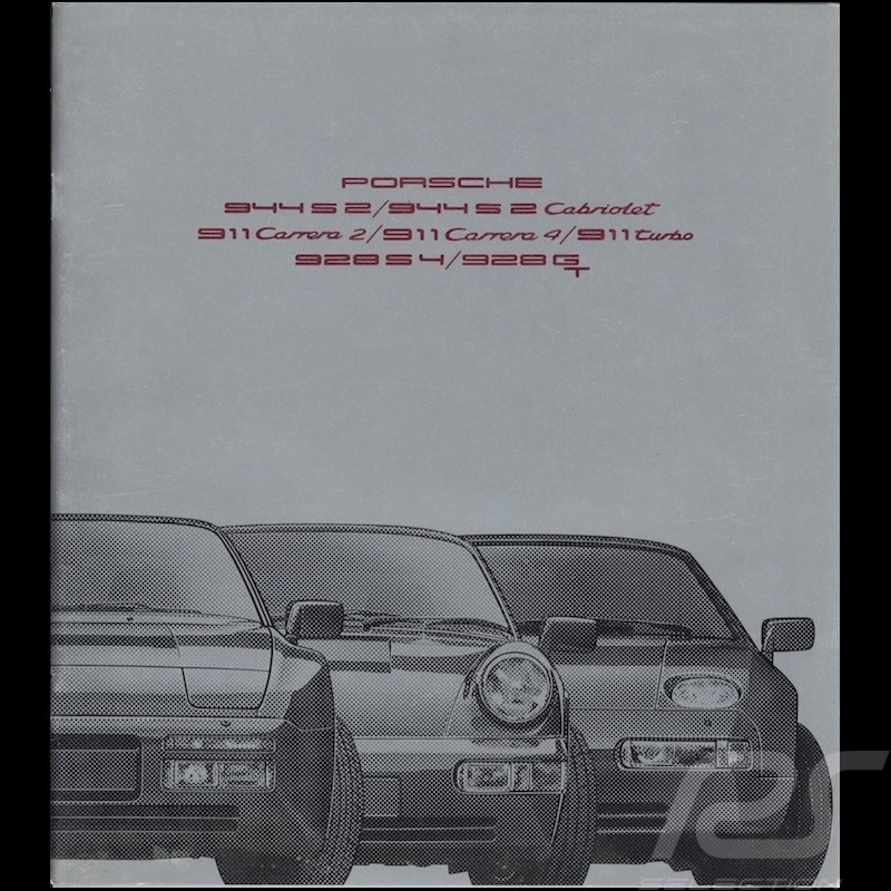 Porsche Broschüre Bereich 944 / 911 / 928 08/1990 in Deutsch WVK127310