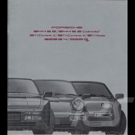 Brochure Porsche Gamme 944 / 911 / 928 08/1990 en néerlandais WVK127091