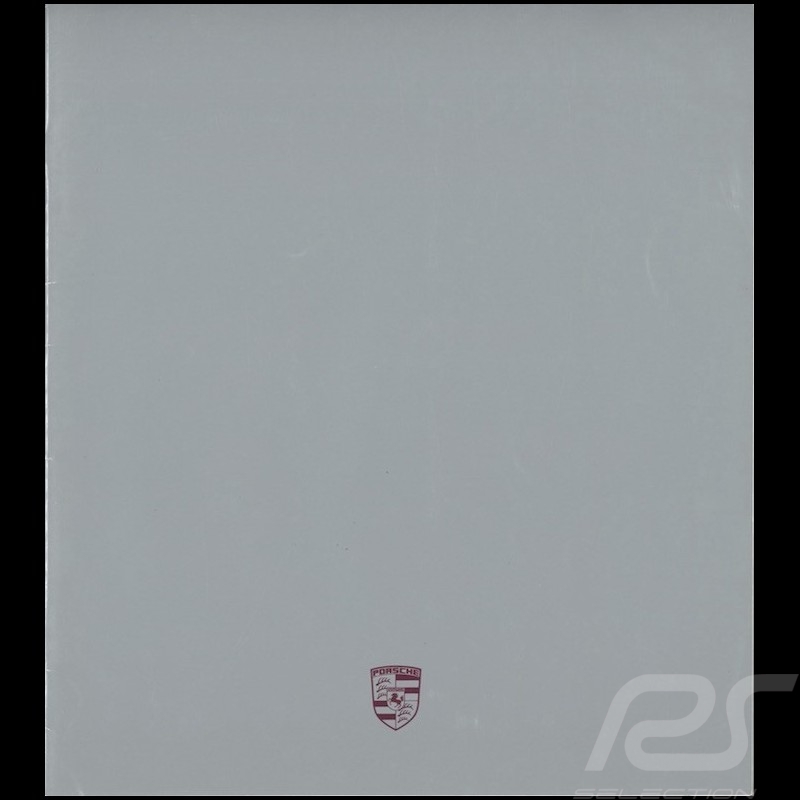 Brochure Porsche Gamme Porsche 1985 08/1985 en allemand WVK104110