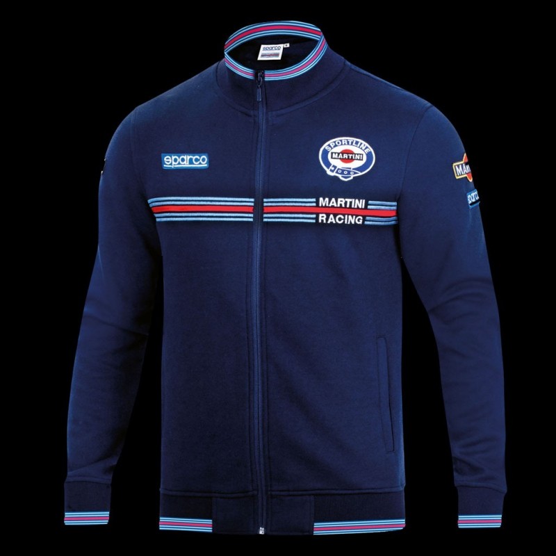 Martini Racing Jacket Fullzip Sweatshirt Navy blue Sparco 01278MR
