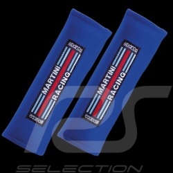 Pair of Martini Racing seat belt pads Azure blue Sparco 01098S3MR