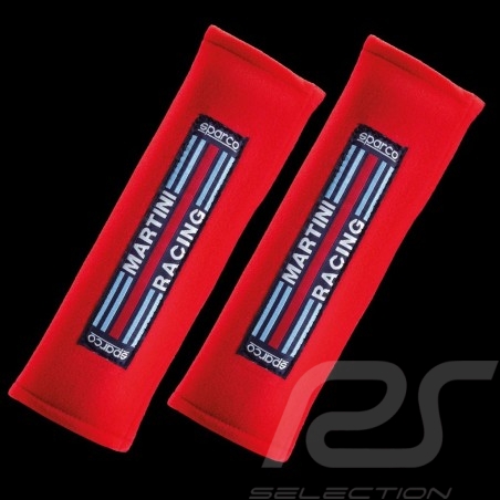 Pair of Martini Racing seat belt pads Red Sparco 01098S3MR