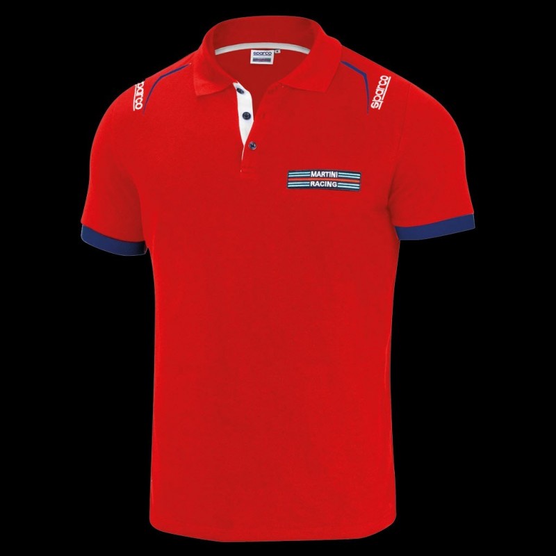 Martini Racing Poloshirt Rot Sparco 01276MR
