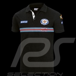 Sparco Replica Martini Racing Polo Shirt Black -  01275MRNR