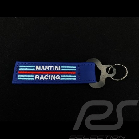 Porte clé Sparco Martini Racing cuir bleu 099070MRAZ
