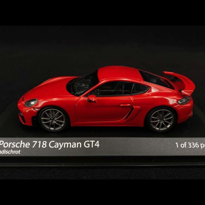 Porsche 718 Cayman GT4 type 982 2020 Guards red 1/43 Minichamps