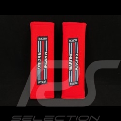 Paire de fourreau de harnais Martini Racing Rouge Sparco 01098S3MR seat belt pads Gurtpolster 