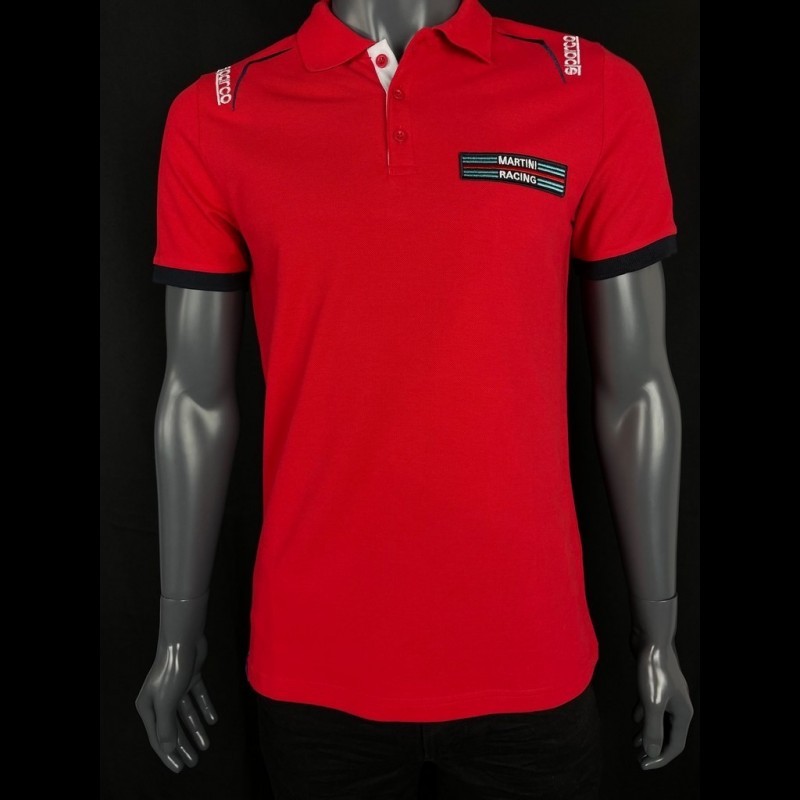 Martini Racing Poloshirt Rot Sparco 01276MR