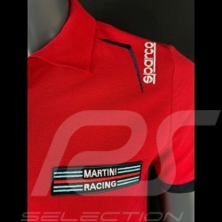 Martini Racing Polo-shirt Rot Sparco 01276MR
