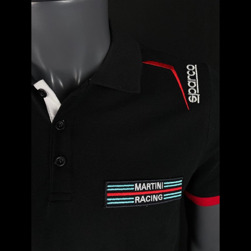 Martini Racing Poloshirt Schwarz Sparco 01276MR