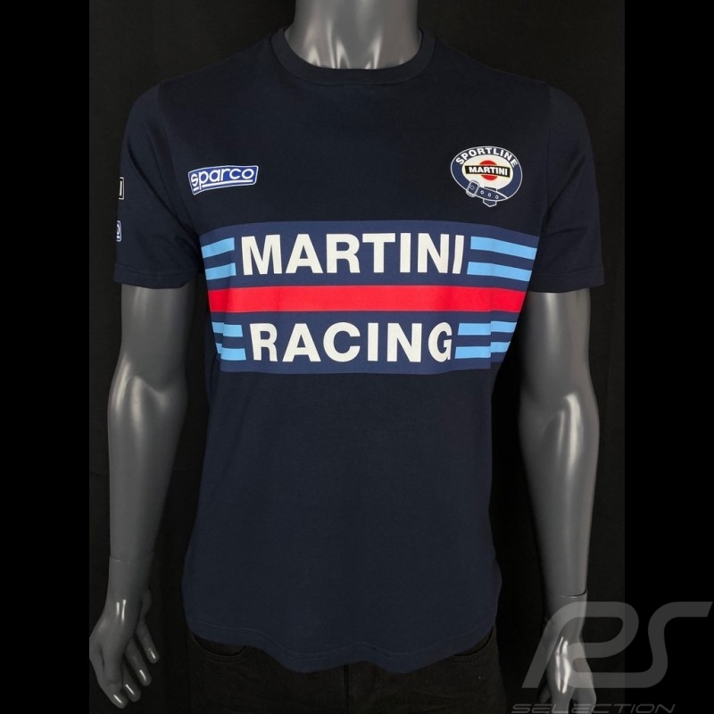 T-Shirt Sparco Martini Racing Bleu Marine - homme 01274MRBM