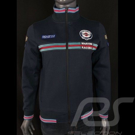 Martini Racing Jacket Fullzip Sweatshirt Navy blue Sparco 01278MR