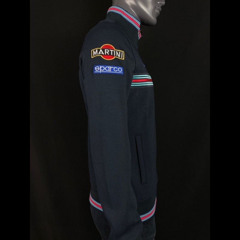 Martini Racing Jacket Fullzip Sweatshirt Navy blue Sparco 01278MR