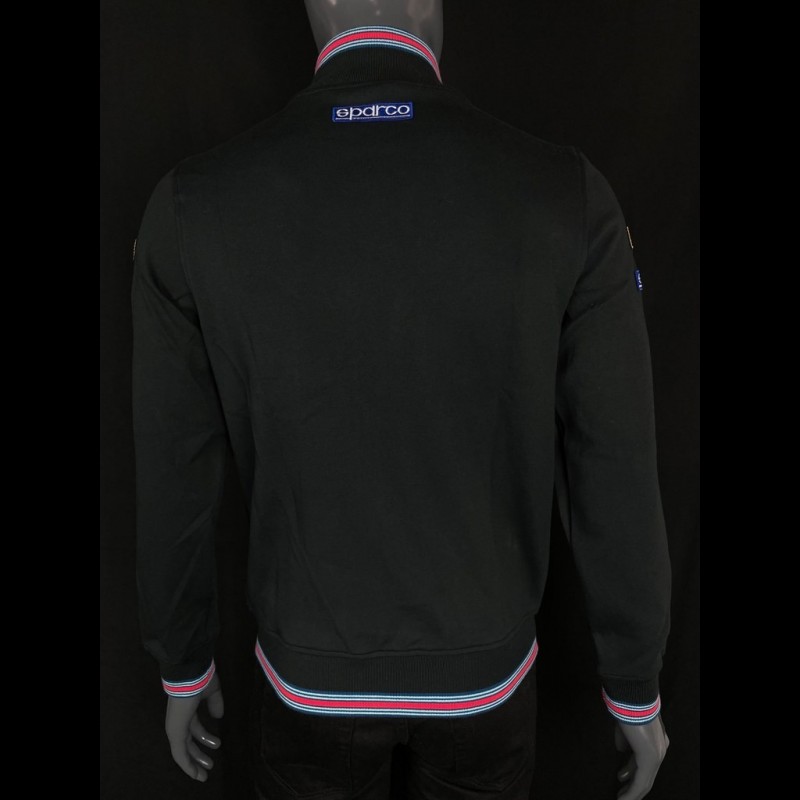 Martini Racing Jacket Fullzip Sweatshirt Black Sparco 01278MR