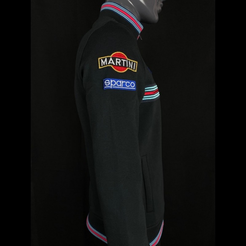 Martini Racing Jacket Fullzip Sweatshirt Black Sparco 01278MR