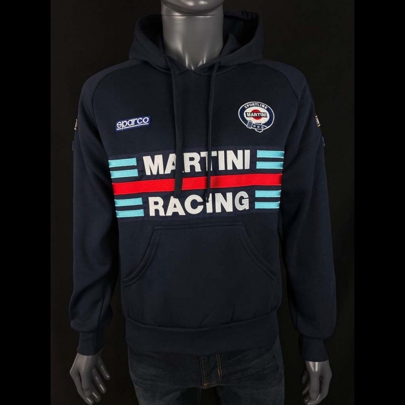 Sweat à Capuche Sparco X Gulf Bleu Marine, Taille M – Neuf