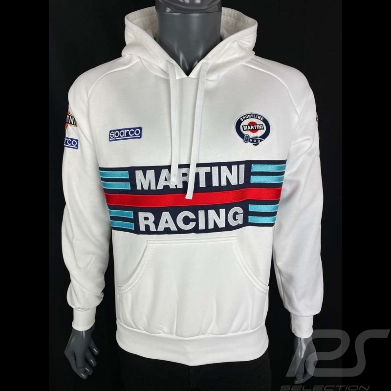 Sweatshirt Sparco Martini Racing hoodie white - men 01279MRBI