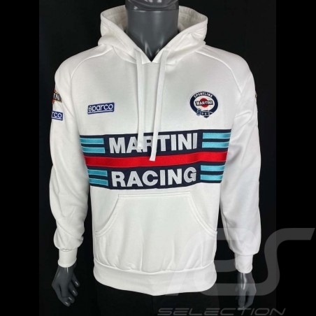 Sweatshirt Sparco Martini Racing hoodie white - men 01279MRBI