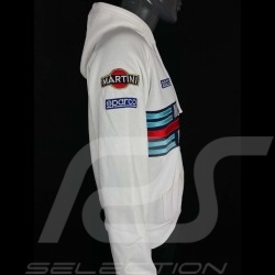 Sweatshirt Sparco Martini Racing hoodie à capuche blanc - homme 01279MRBI