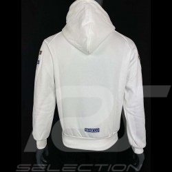 Sweatshirt Sparco Martini Racing hoodie à capuche blanc - homme 01279MRBI