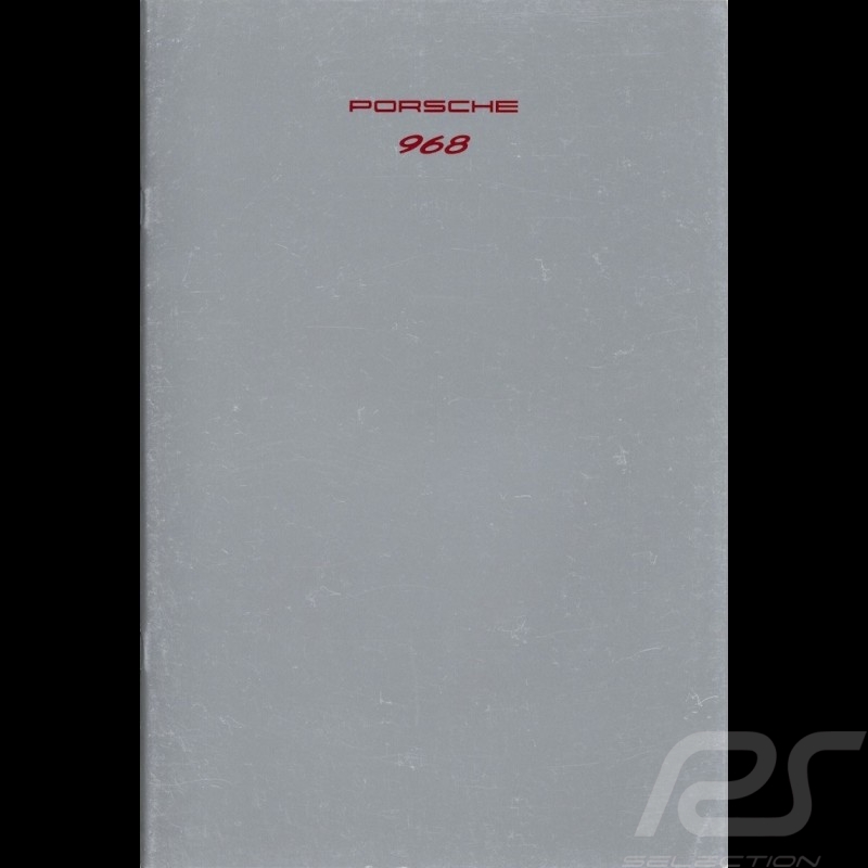 Porsche Brochure 968 08/1991 in german WVK12701092