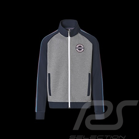 Porsche Jacket Martini Racing Fullzip Sweatshirt Heather gray / Navy blue WAP551M0MR - men