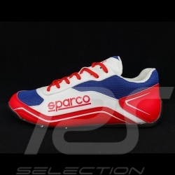 Chaussure de conduite Sparco Sneaker sport S-Pole bleu / blanc / rouge - homme
