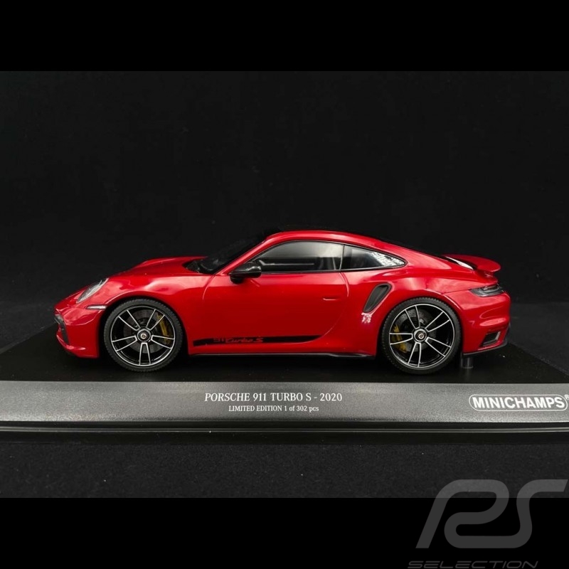 Porsche 911 Turbo S type 992 2020 rouge carmin carmine red karminrot 1/18 Minichamps 155069070