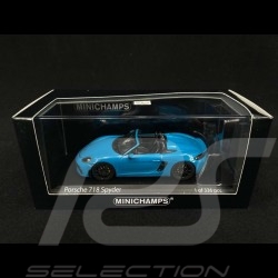 Porsche 718 Spyder type 982 2020 bleu Miami 1/43 Minichamps 410067700